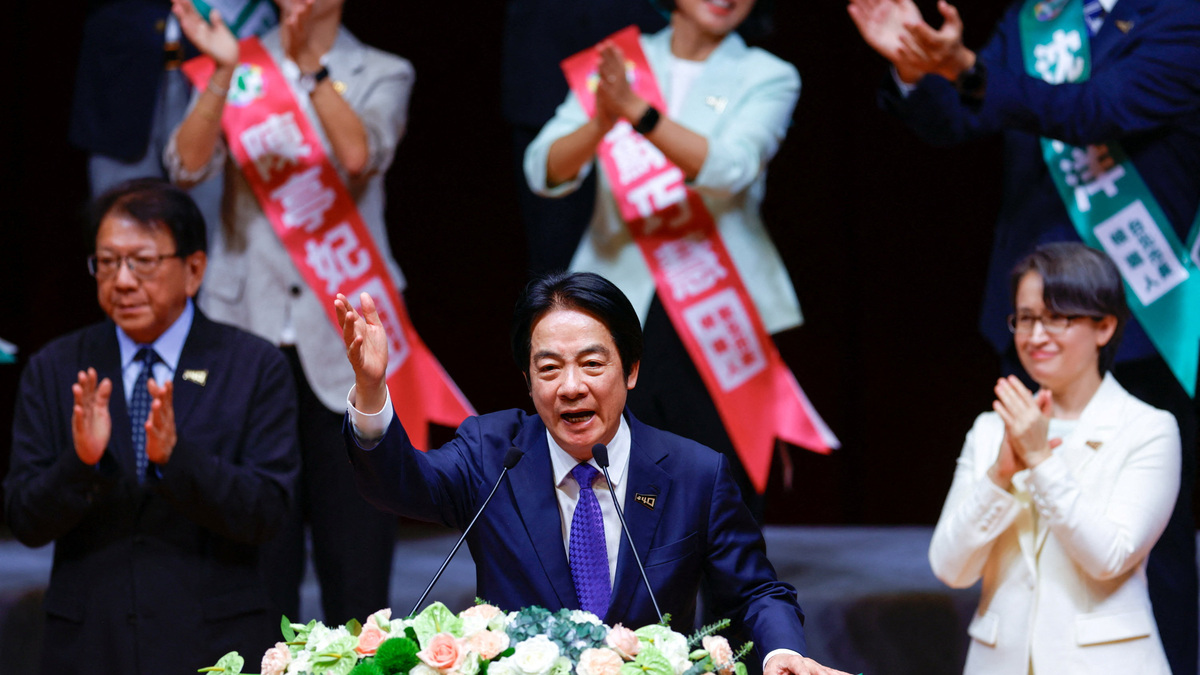 Taiwan President Lai Ching-te speaks at the annual congress of the ruling Democratic Progressive Party (DPP) in Taipei, Taiwan, July 19, 2026. July 19,2026. REUTERS/Ann Wang