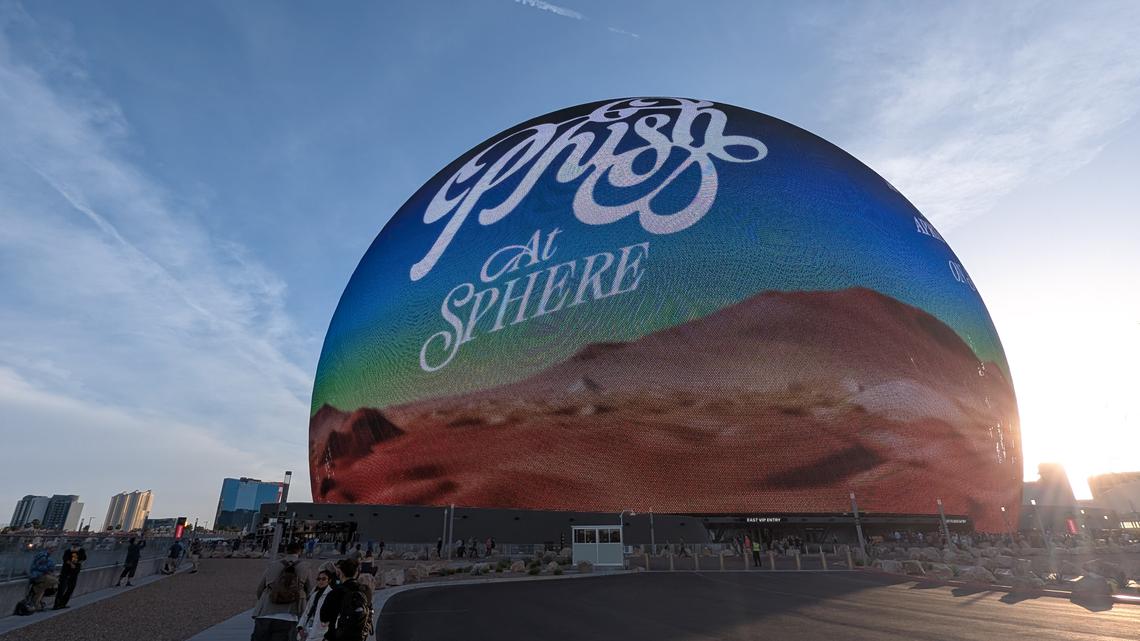Phish played the Sphere in Las Vegas on April 16, 2026 (Jim Harrington, Bay Area News Group).