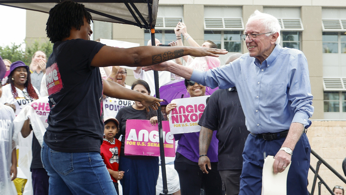 Bernie Sanders and Angie Nixon draw more than 2,000 to Tampa rally