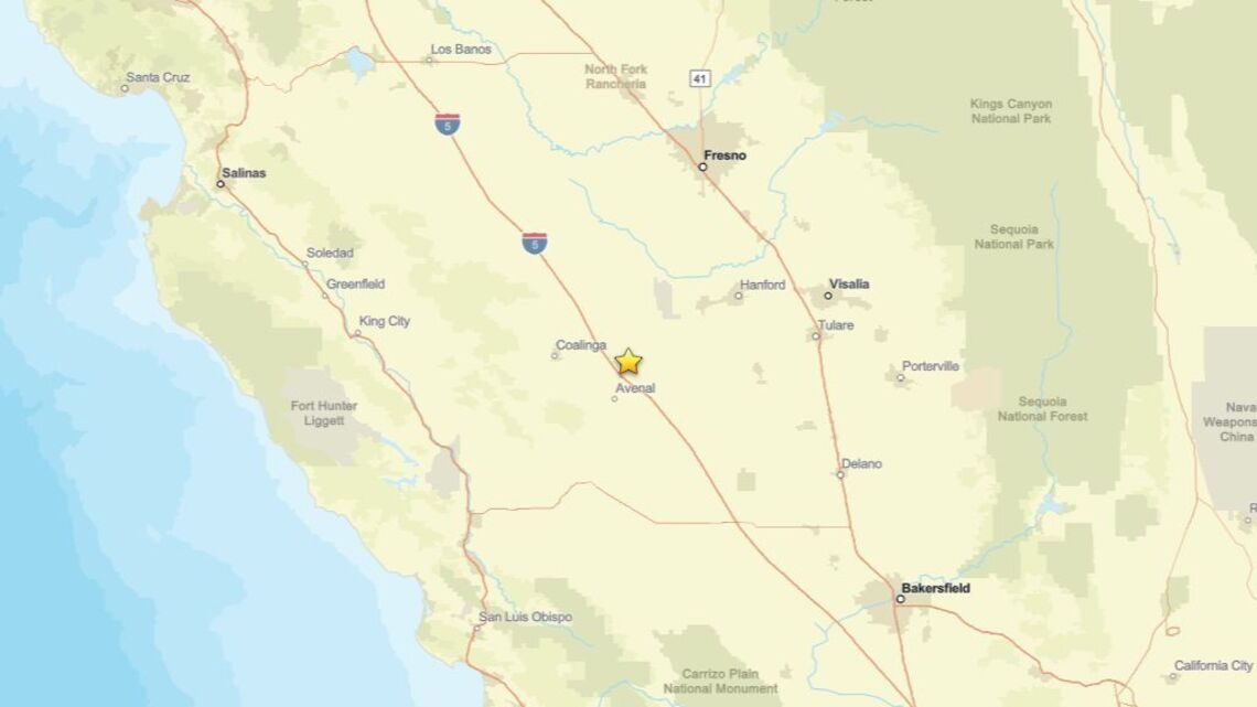Update: Earthquake measuring 2.1 shakes area near Huron, CA on Sept. 16 