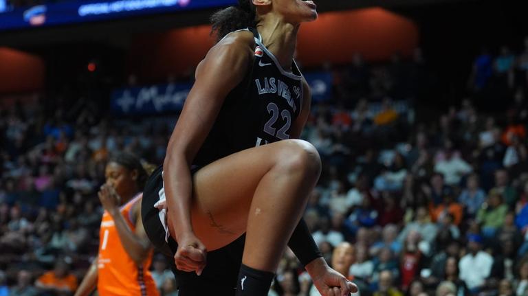 A'ja Wilson's 45 points spark Aces to another win vs. Sun  