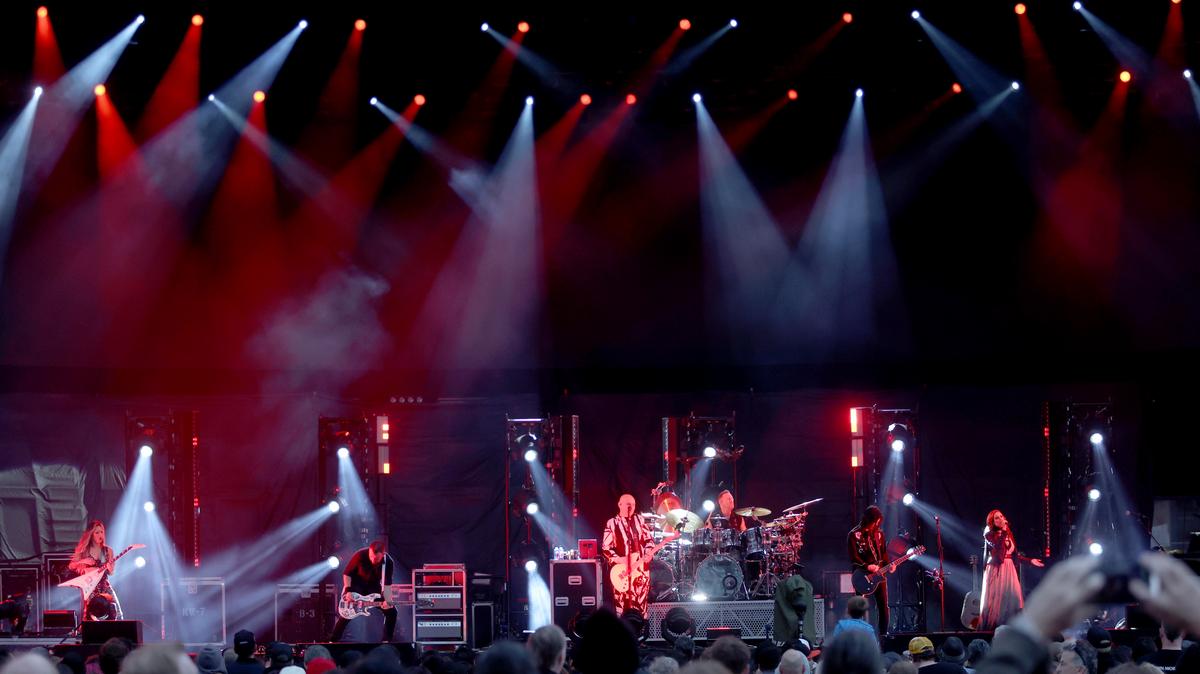 Smashing Pumpkins perform at Oracle Park in San Francisco, Calif., on Friday, Sept. 20, 2024. (Jane Tyska/Bay Area News Group)