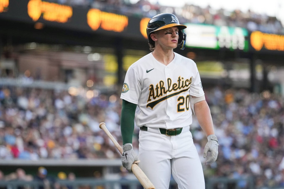  Athletics third baseman Zack Gelof (20) Lucas Peltier-Imagn Images