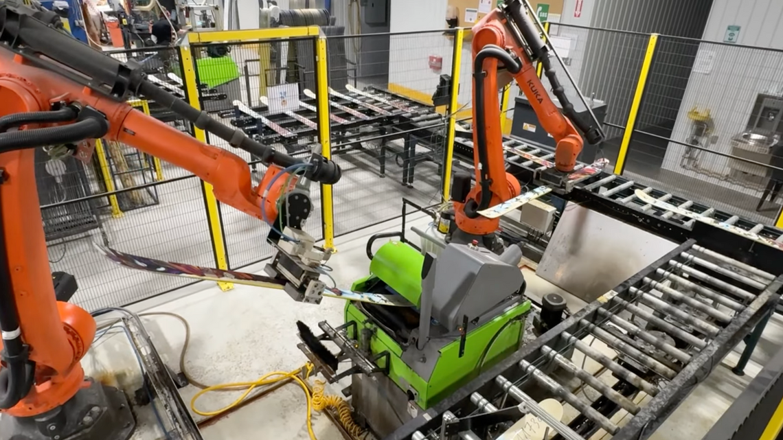 Lasers and Robot Arms: How Raw Materials Become Fresh Skis 