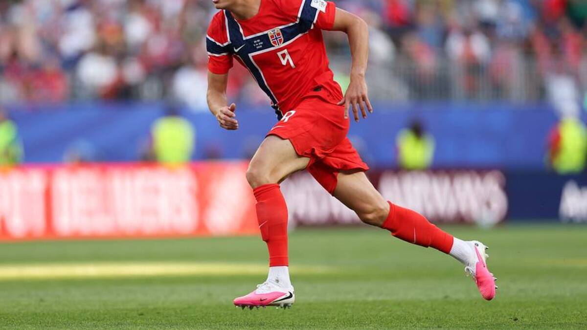  Haaland is up and running at the World Cup. | Maddie Meyer/FIFA/Getty Images 