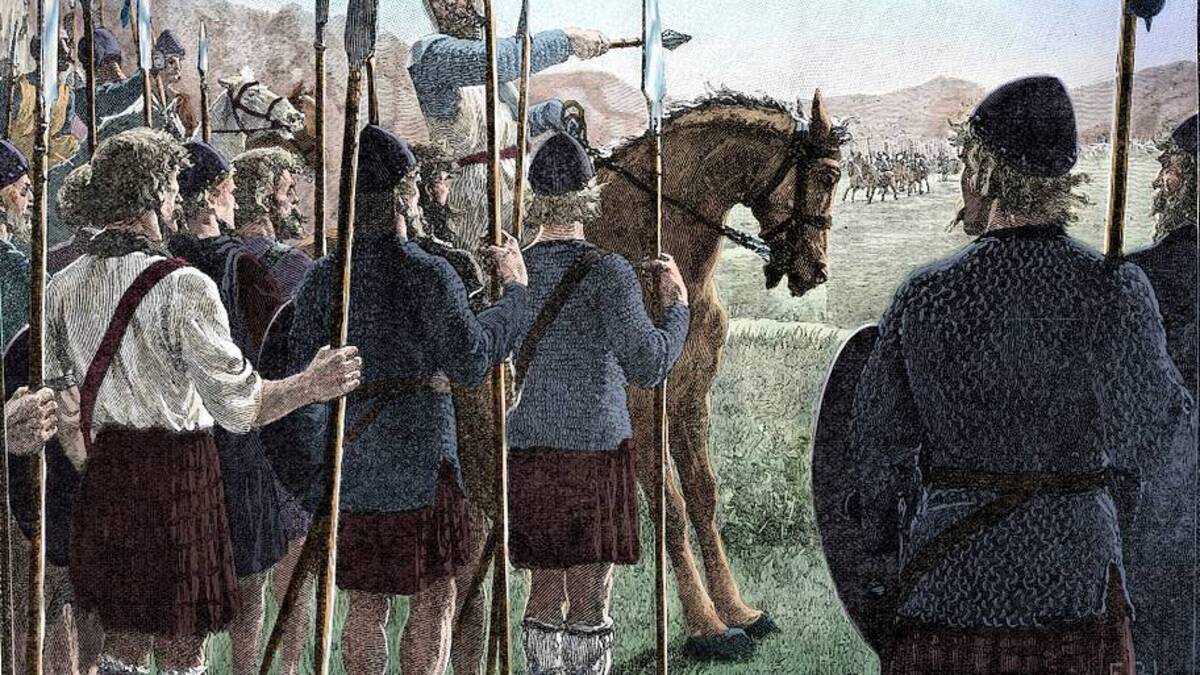  "Flower of Scotland" is about the Battle of Bannockburn. | Culture Club/Getty Images 
