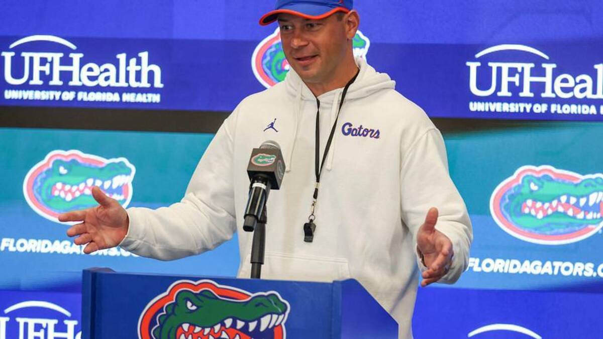  Despite being competitive in NIL, Florida football head coach Jon Sumrall said there's still work to be done. | Alan Youngblood/Gainesville Sun / USA TODAY NETWORK via Imagn Images 