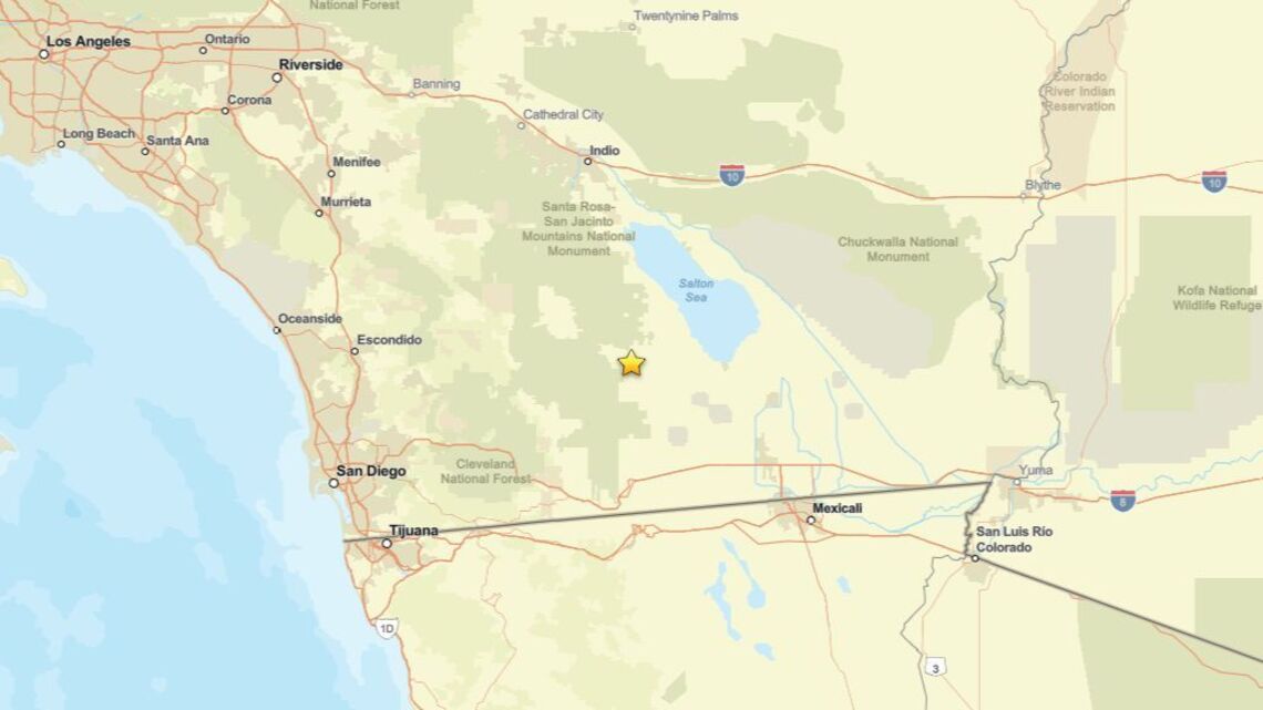 Seismic activity on July 15: Earthquake near Ocotillo Wells, CA registered - magnitude 2.9 