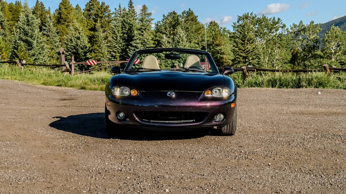 How I Fit My Massive Dog In My Tiny Mazda Miata With A Little Carpentry 