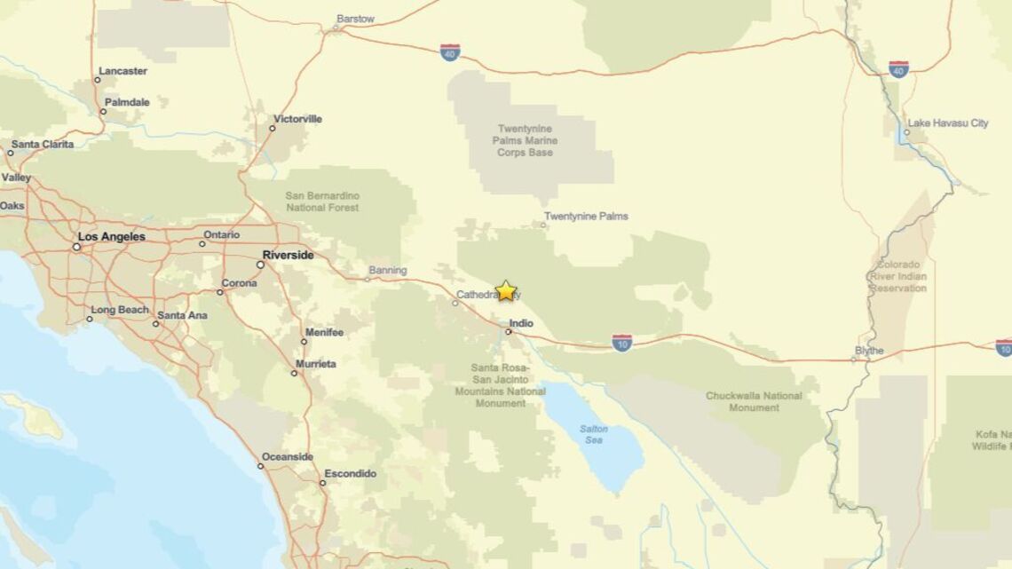 Update: 2.2 magnitude earthquake registered near Thousand Palms, CA on July 17 