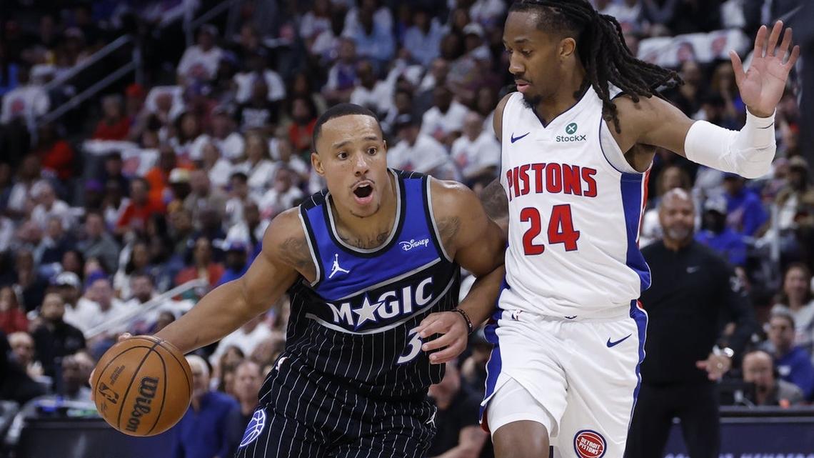 Shooting woes sink Magic as Pistons even up series in G2 