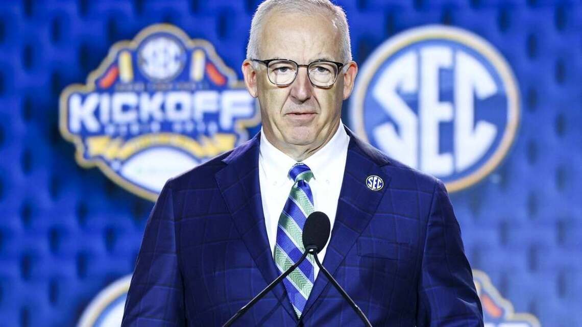 SEC commish says CFP expansion not a given, points to schedule ‘issues' 