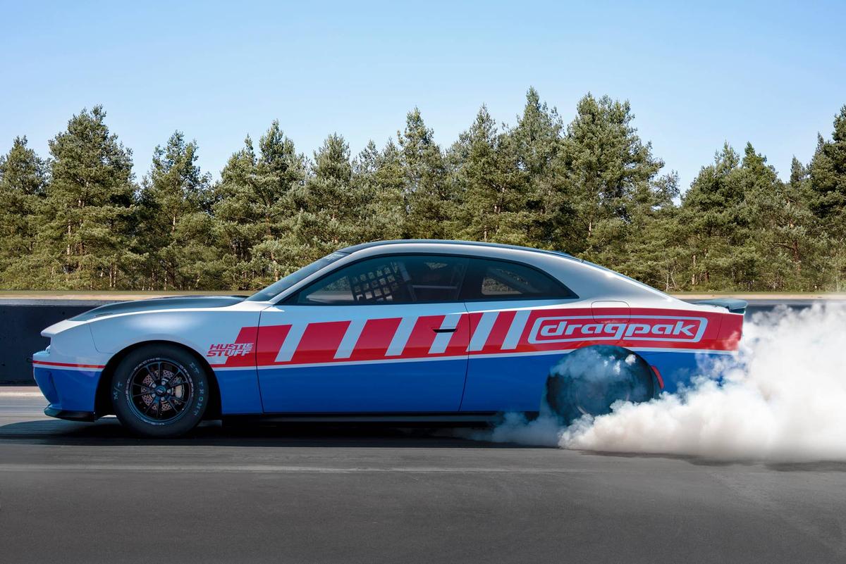  The all-new 2026 Dodge Charger Hustle Stuff Drag Pak by Direct Connection featuring a V-8 HEMI® engine