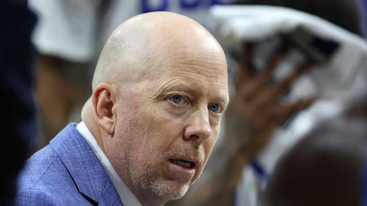  Mar 20, 2026; Philadelphia, PA, USA; UCLA Bruins head coach Mick Cronin reacts in the first half during a first round game of the men's 2026 NCAA Tournament at Xfinity Mobile Arena. Mandatory Credit: Bill Streicher-Imagn Images | Bill Streicher-Imagn Images 