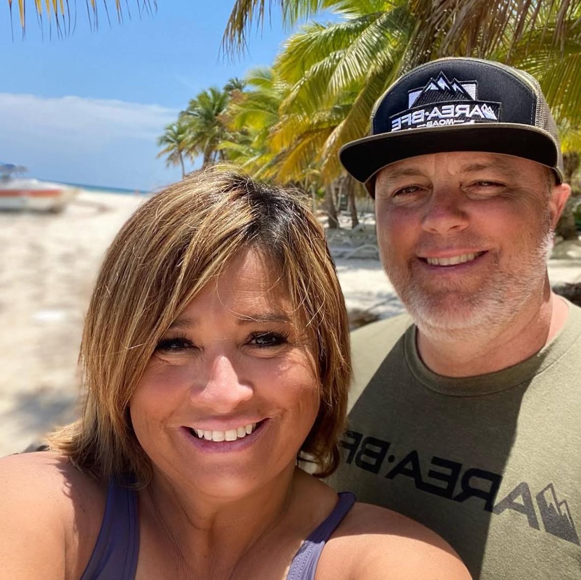 2021 Liann posed for a beachside pic with her husband, Jeremy May, in Saona Island. Lisa May/ Instagram