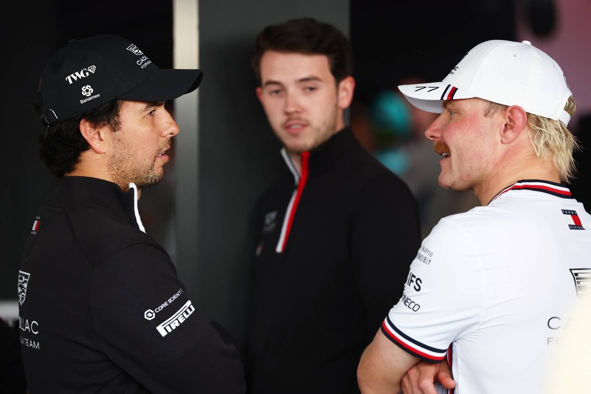  Sergio Perez and Valtteri Bottas at the 2026 F1 Grand Prix of Japan. Photo by Simon Galloway/LAT Images via Getty Images