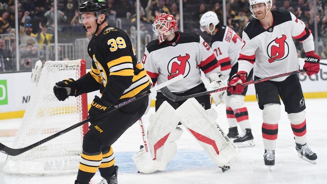 Bruins blank Devils, wrap up East's top wild card 