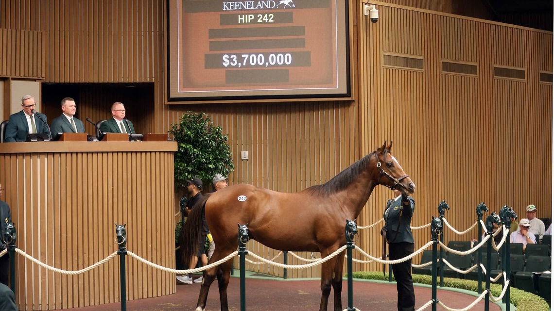 Keeneland September Yearling Sale Reaches New Heights During Tuesday's Second Day 