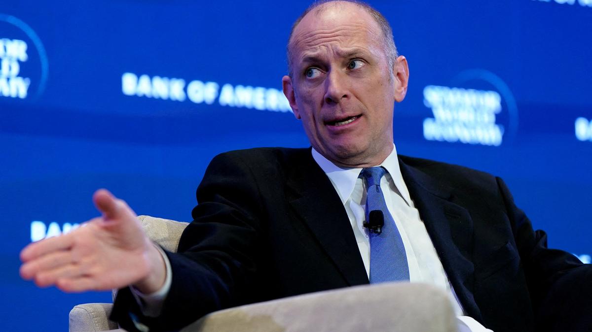 FILE PHOTO: Chicago Federal Reserve President Austan Goolsbee participates in a session titled "The Future of Global Finance" during the Semafor World Economy conference in Washington, D.C., U.S., April 14, 2026. REUTERS/Elizabeth Frantz/File Photo