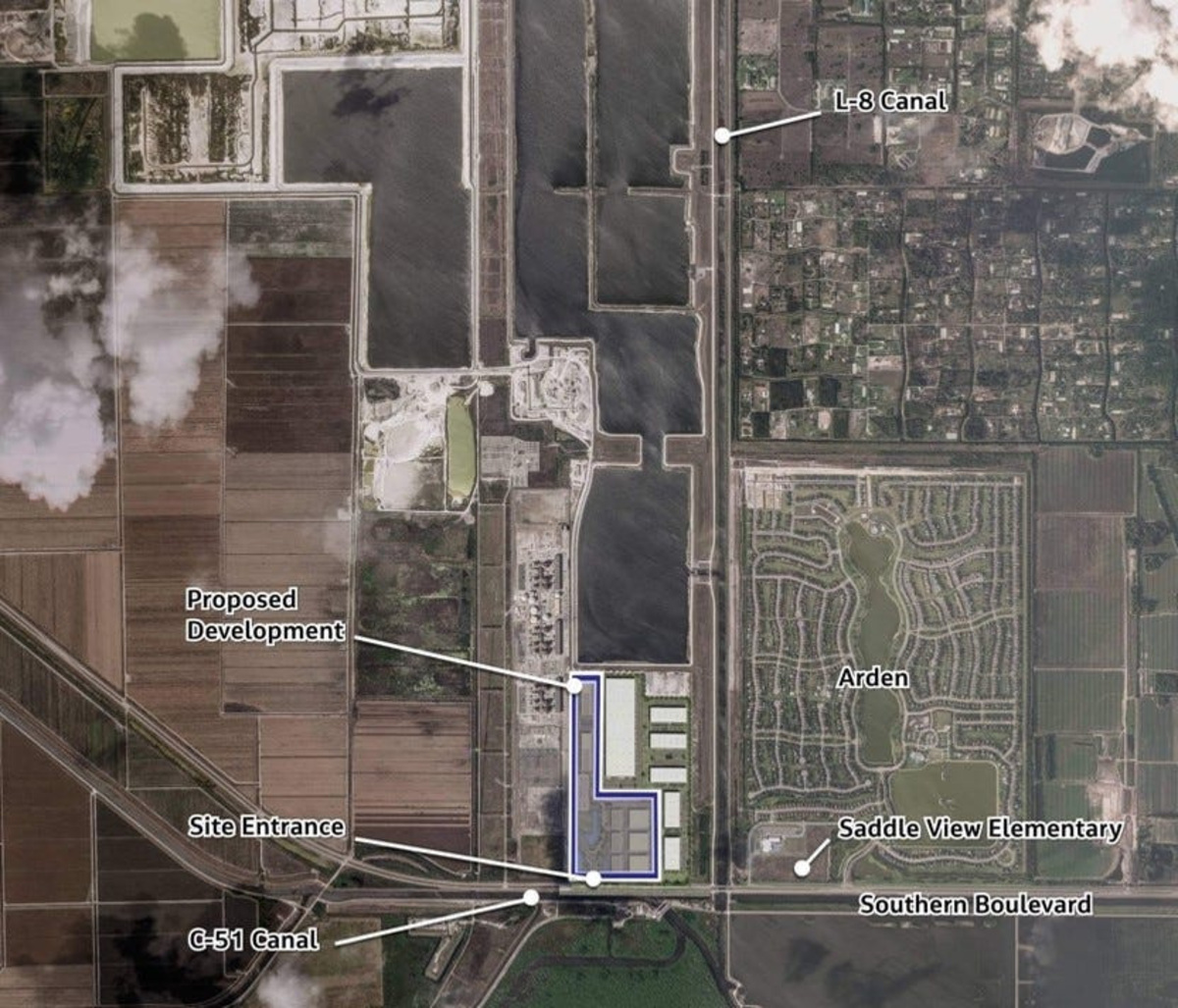 Project Tango, a data center project, would be built in Loxahatchee near the Arden development and Saddle View elementary school.
