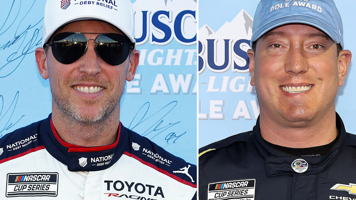 NASCAR's Denny Hamlin Honors Late Kyle Busch After Tying Him on Wins List 