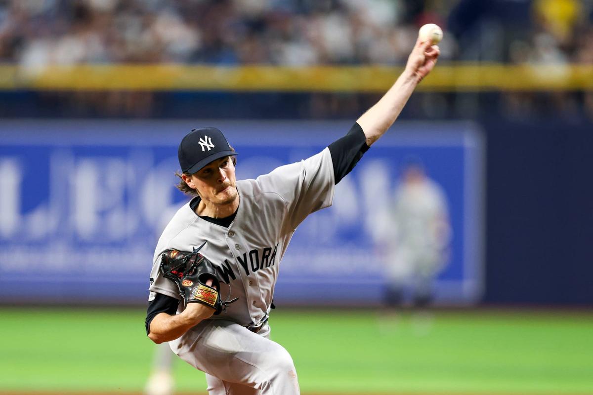  New York Yankees starting pitcher Max Fried (54) 