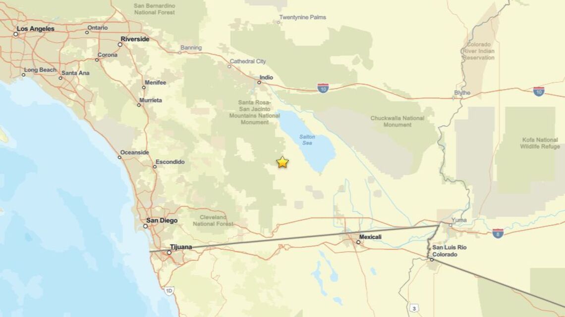 Update: 2.1 magnitude earthquake reported near Ocotillo Wells, CA on Aug. 19 