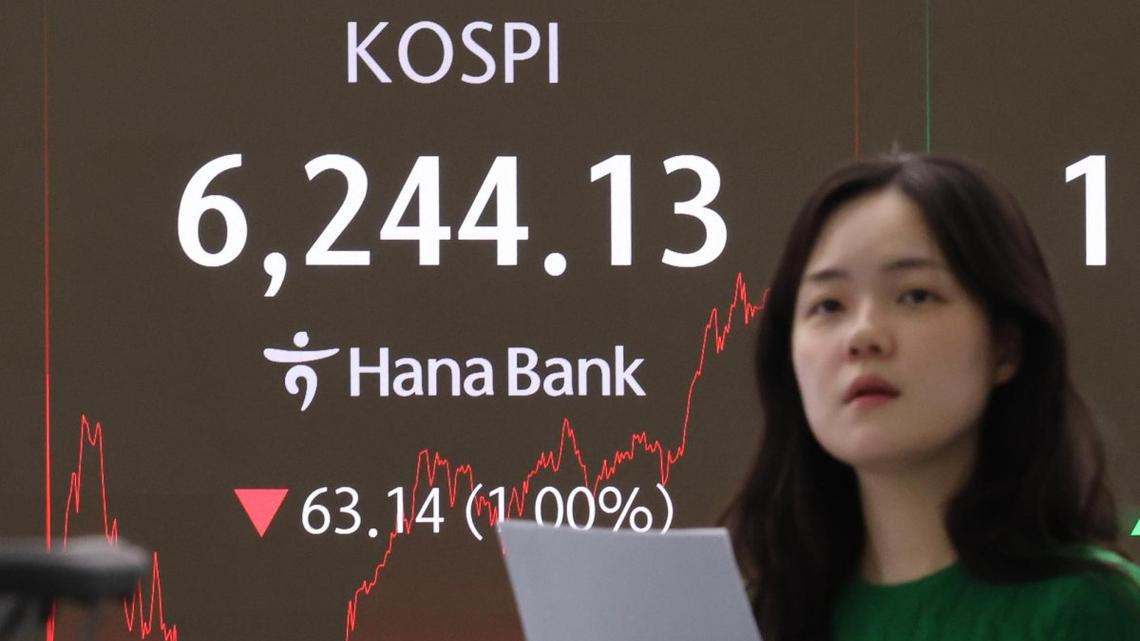 Seoul shares snap 6-day winning streak on profit-taking; won sharply down 