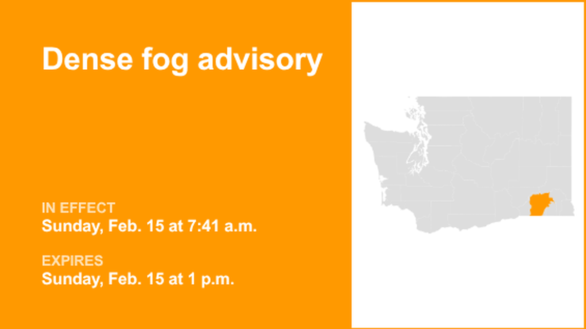 Dense fog advisory active for Blue Mountains until Sunday afternoon 