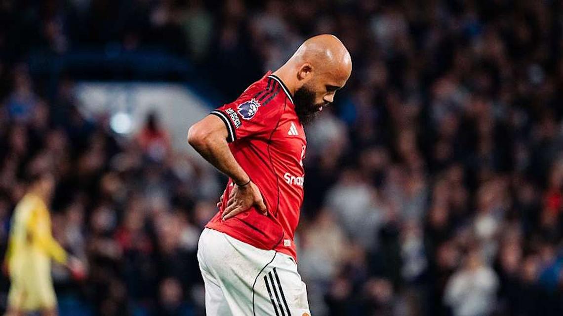  Not Bryan Mbeumo's best night. | Poppy Townson-MUFC/Manchester United/Getty Images 