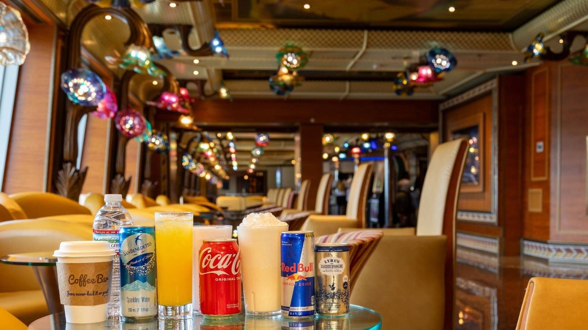  Carnival's Cheers Zero Proof beverage package offers a variety of non-alcoholic beverages beyond what's included in cruise fares. 