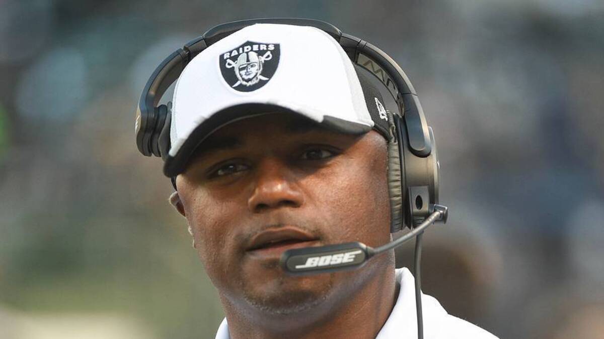  August 15, 2014; Oakland, CA, USA; Oakland Raiders defensive backs coach Joe Woods before the game against the Detroit Lions at O.co Coliseum. The Raiders defeated the Lions 27-26. Mandatory Credit: Kyle Terada-Imagn Images | Kyle Terada-Imagn Images 