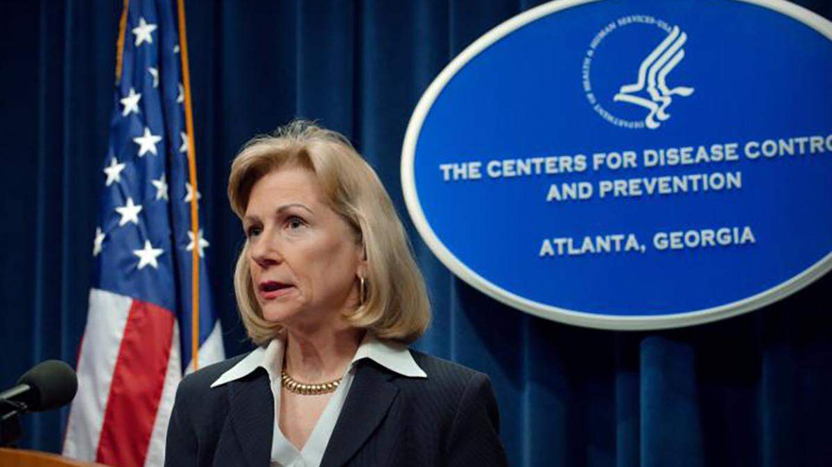 Dr. Nancy Cox, chief of the Influenza Branch for the National Center for Infectious Diseases, speaks during a news briefing on April 29, 2009. Cox, who oversaw the development of a global network of forecasting and prevention, in the process earning a reputation as one of the world’s foremost experts on the flu and the constantly mutating viruses that cause it, died April 24. She was 77.