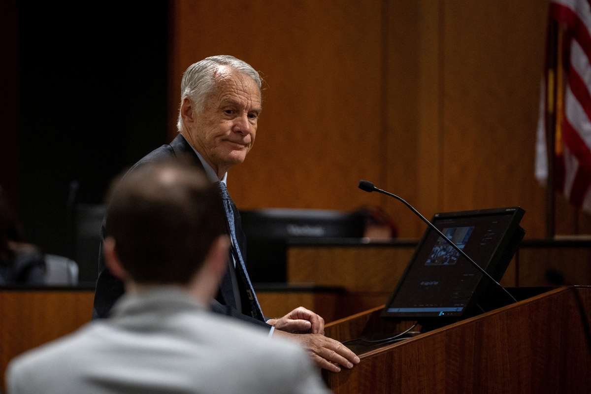 Defence attorney Michael Burt during a preliminary hearing for Tyler Robinson, the Utah man accused of killing conservative activist Charlie Kirk, in Provo, Utah, U.S., July 7, 2026.   Trent Nelson/Pool via REUTERS