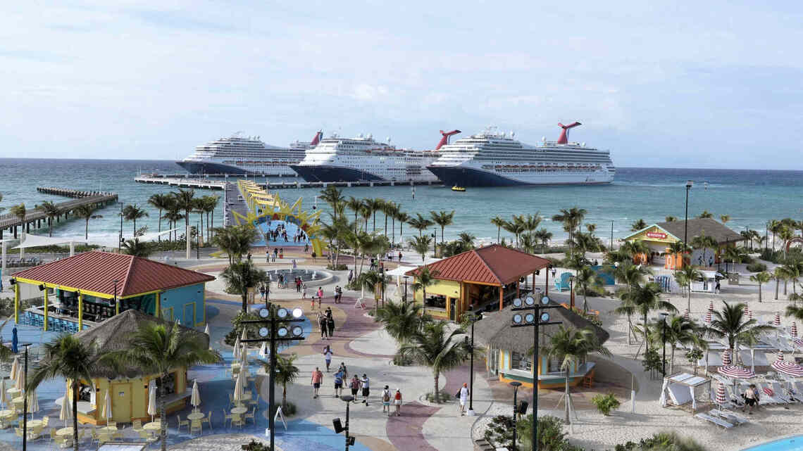 Carnival's Celebration Key can now host four cruise ships at once 