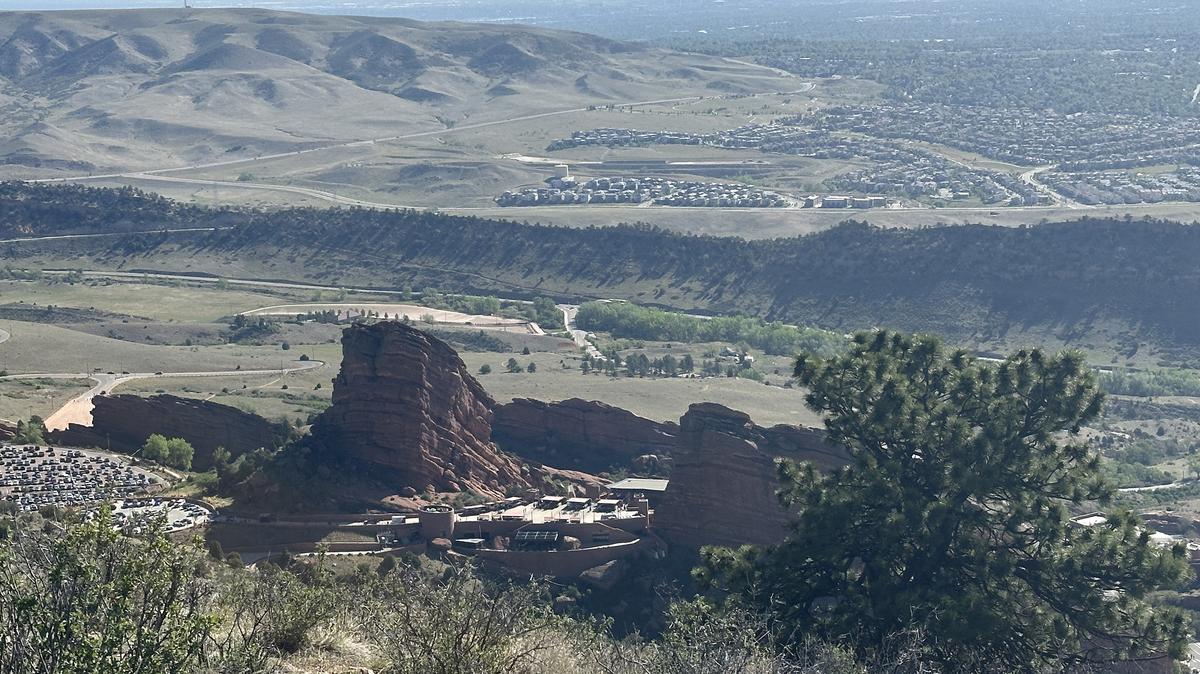 Red Rocks Amphitheatre as seen from above on the Mount Morrison trail, about halfway from the trailhead to the summit. (John Meyer/The Denver Post/TNS)