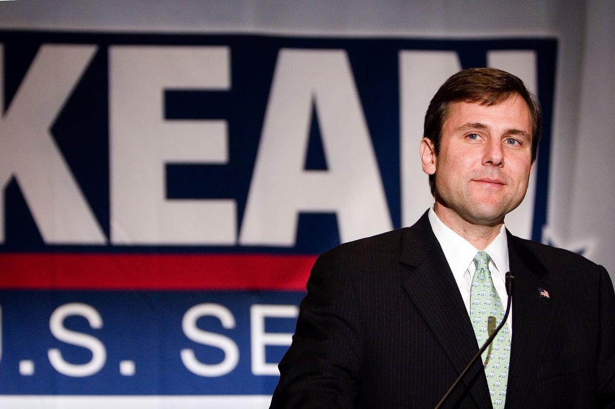 BRIDGEWATER, NJ - NOVEMBER 7: New Jersey Republican Senate candidate Tom Kean Jr. speaks after conceding the U.S.Senate race to incumbent U.S. Sen. Robert Menendez (D-NJ) November 7, 2006 in Bridgewater, New Jersey. Kean had faced Menendez (D-NJ) in a tightly contested race for the U.S. Senate seat.  (Photo by Jeff Fusco/Getty Images)