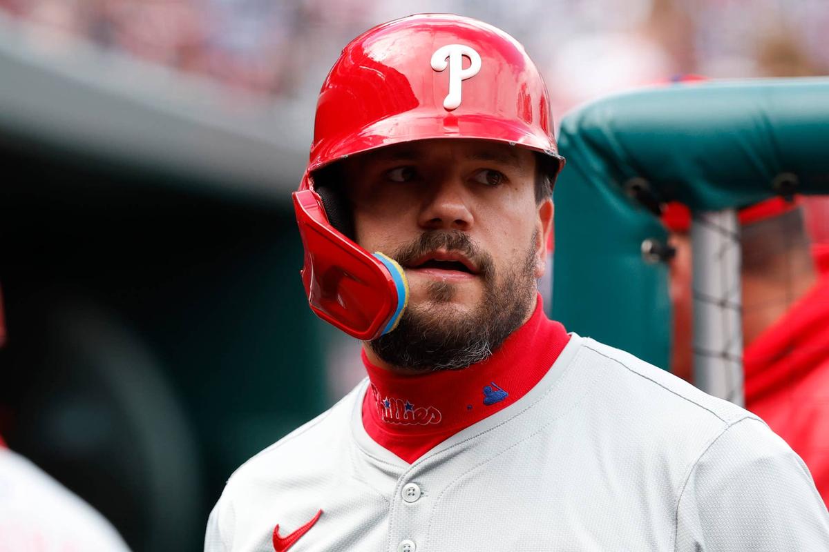  Philadelphia Phillies designated hitter Kyle Schwarber (12) © Geoff Burke-Imagn Images