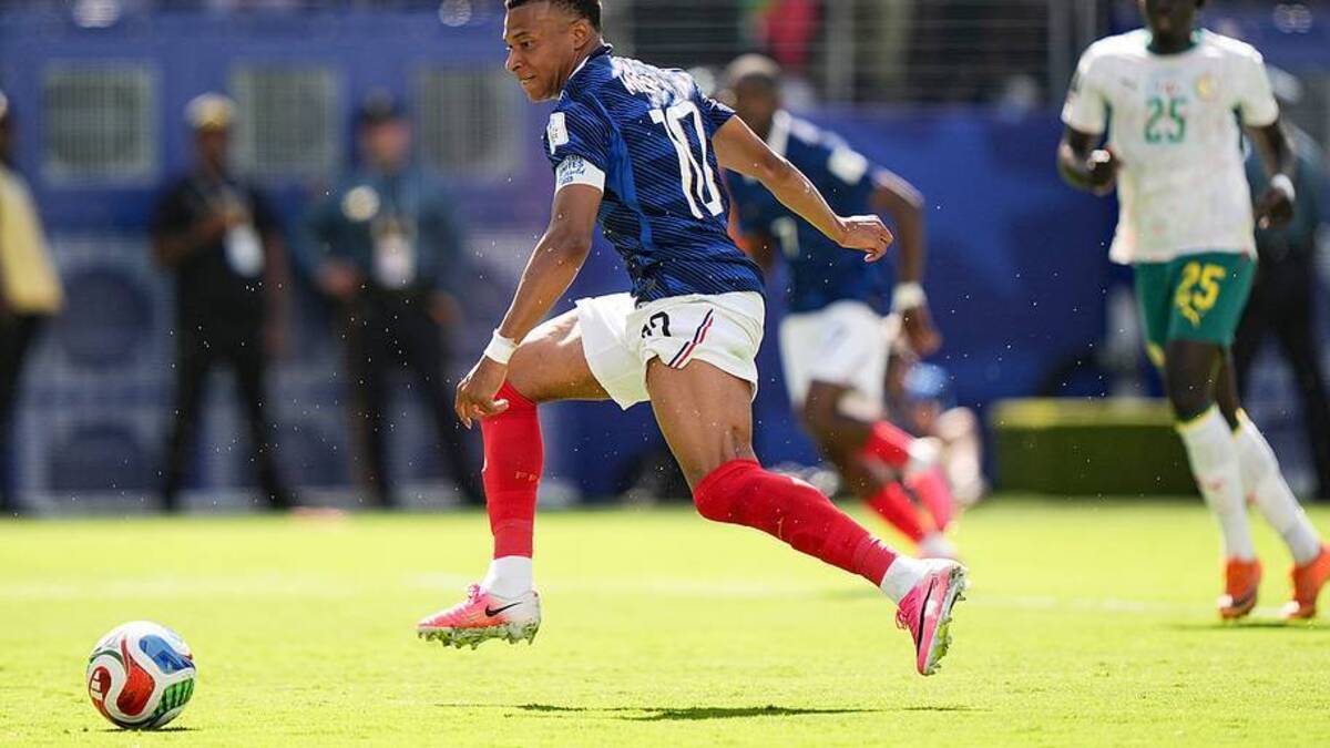  Mbappé netted twice despite a poor first half. | Erick W. Rasco/Sports Illustrated 