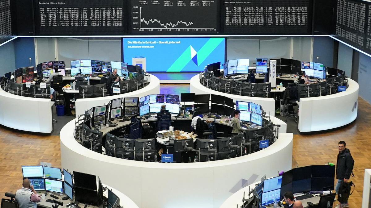 The German share price index DAX graph is pictured at the stock exchange in Frankfurt, Germany, June 3, 2026.     REUTERS/Wolfgang Rattay