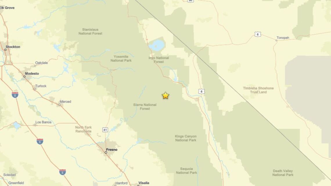 2.7 magnitude earthquake recorded close to Toms Place, CA on Sept. 23 