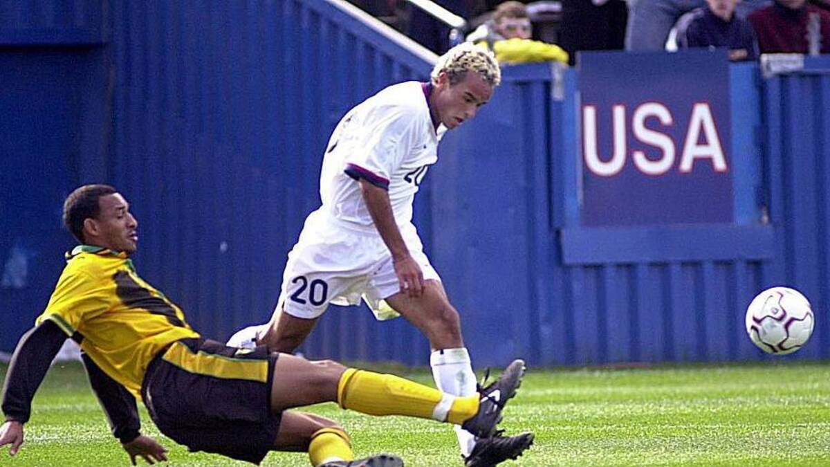  USMNT legend Landon Donovan was just 19 years old at the 2001 qualifying match. | JOHN MOTTERN/AFP via Getty Images 