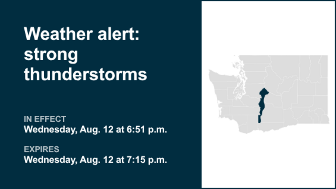 UPDATE: Thunderstorms with marble-sized hail in Eastern Cascades Wednesday 