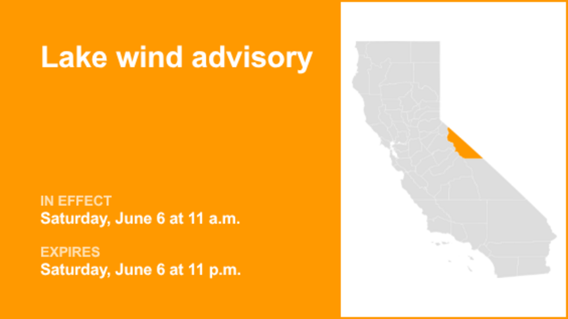 UPDATE: Lake wind advisory affecting Mono County until Saturday night 