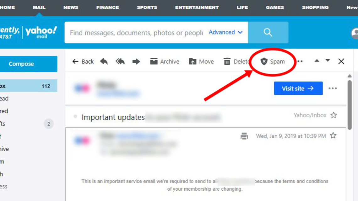 Jim Rossman: Your email provider needs your help to identify spam 