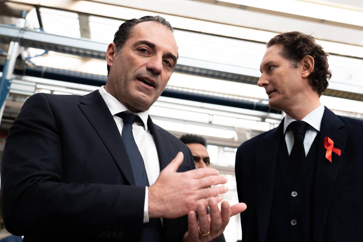  Stellantis CEO Antonio Filosa and Stellantis Chairman John Elkann (Photo by Elisa Marchina/NurPhoto via Getty Images) Elisa Marchina/NurPhoto via Getty Images