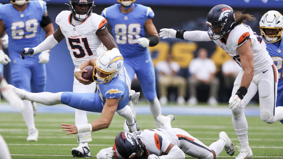 Jim Harbaugh 'staying the course' with 0-5 Chargers after implosion vs. Broncos 