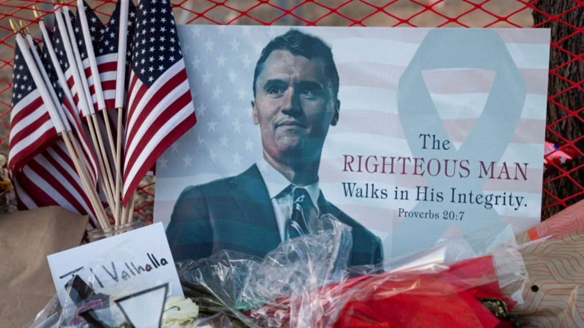 Memorial statue of conservative activist Charlie Kirk vandalized 