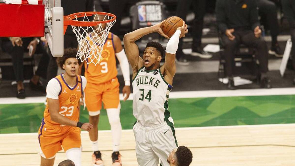  Giannis was stellar during a very entertaining ‘21 Finals. | Jeff Hanisch-Imagn Images 