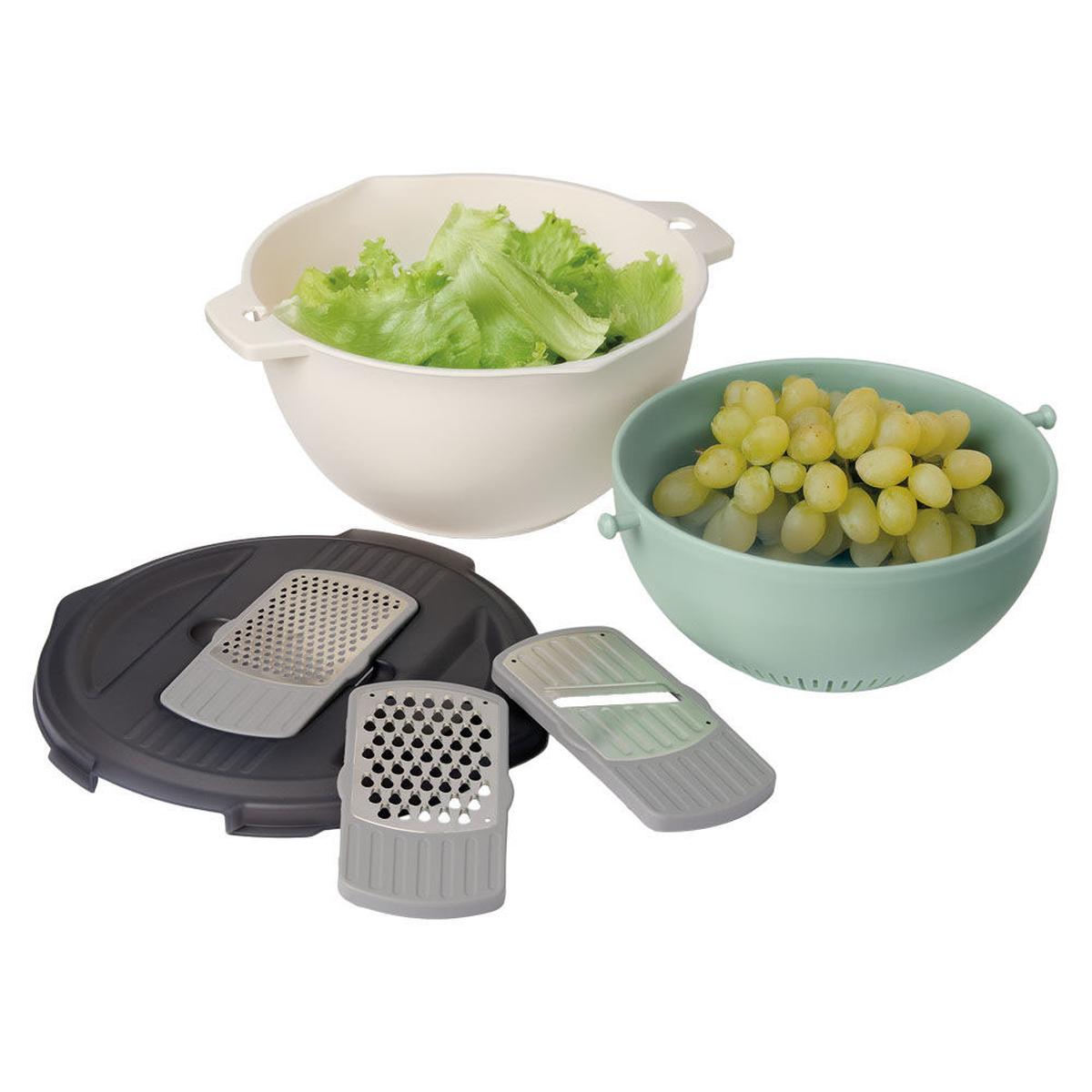 Aldi’s Crofton 7-piece colander and rotary grater setcourtesy of Aldi